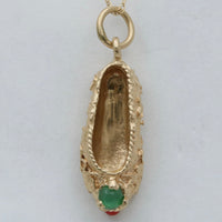 Vintage 14K Gold Ballet Slipper Charm