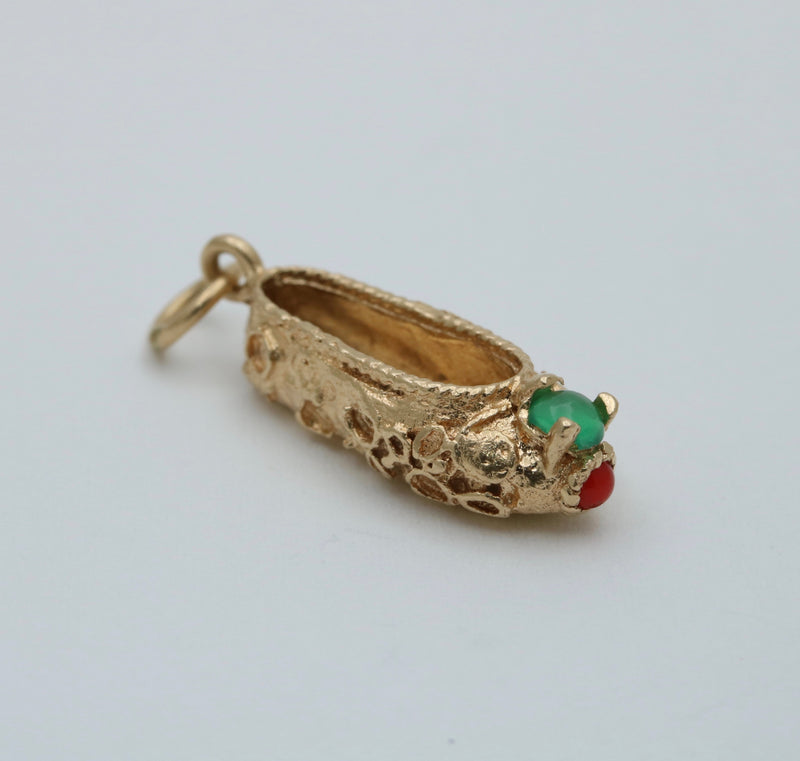 Vintage 14K Gold Ballet Slipper Charm