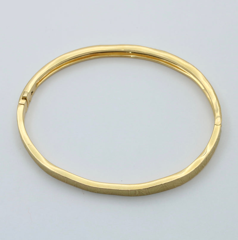 H. Stern 18K Gold Organic Textured Bangle Bracelet