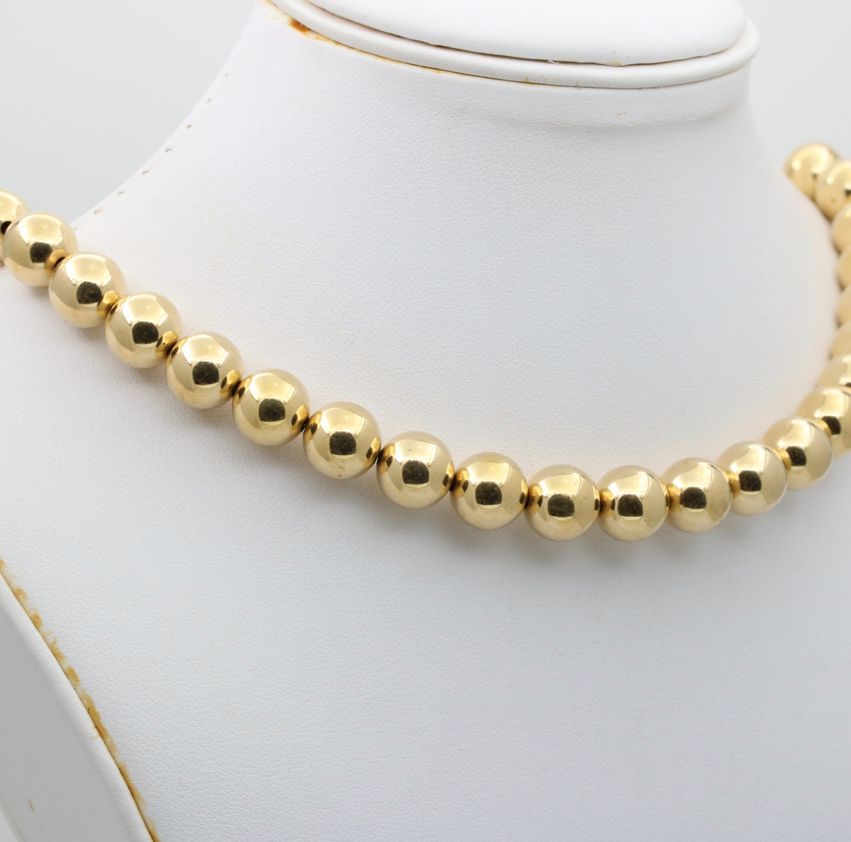 Vintage 14K Gold Ball Chain, 17.75” Long