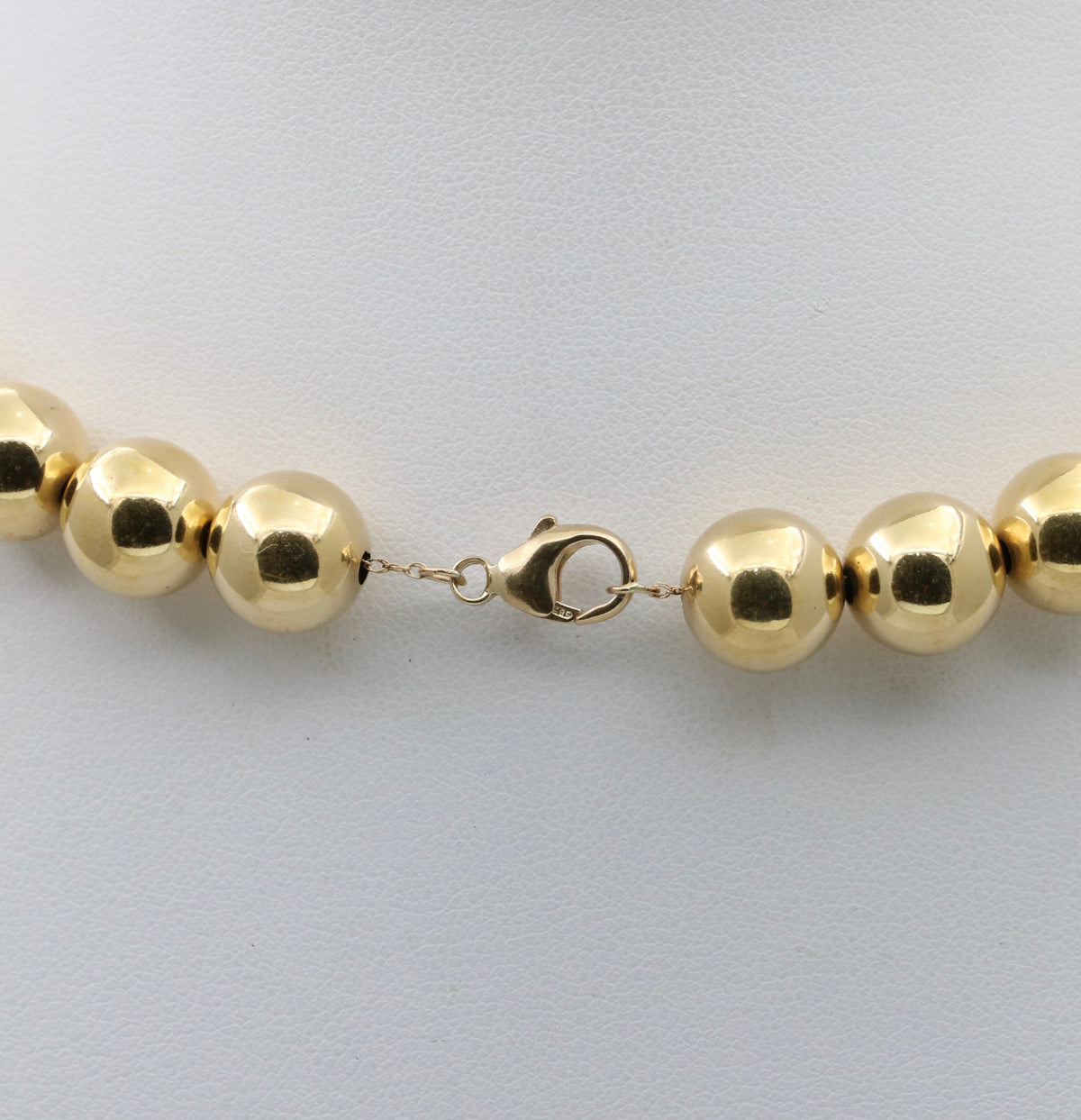 Vintage 14K Gold Ball Chain, 17.75” Long