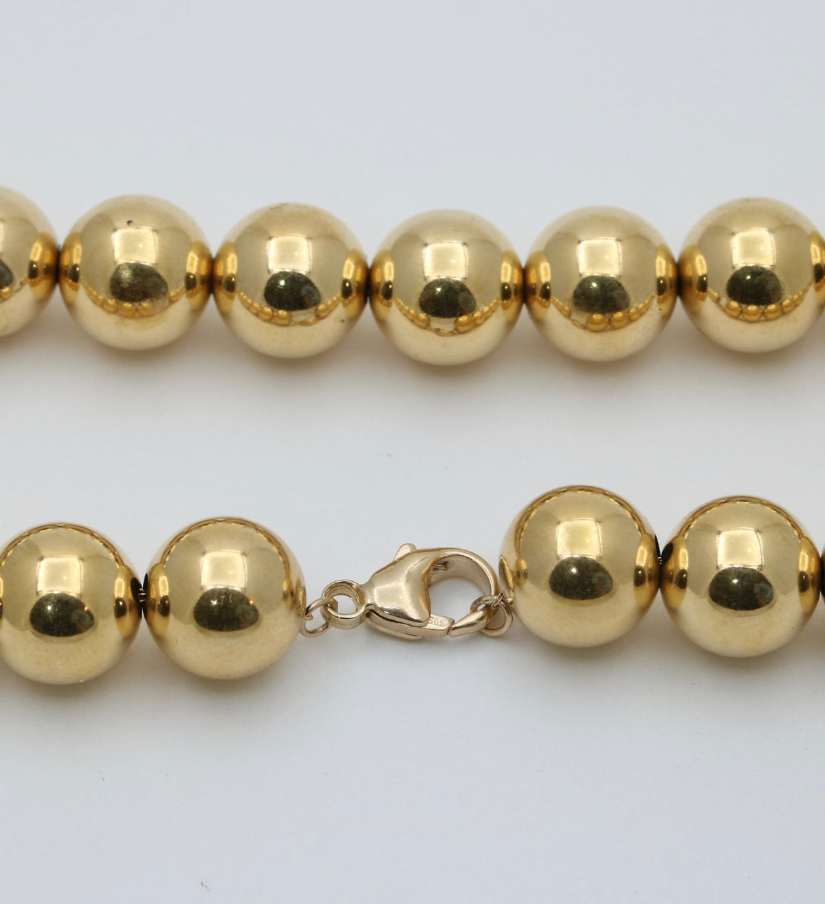 Vintage 14K Gold Ball Chain, 17.75” Long