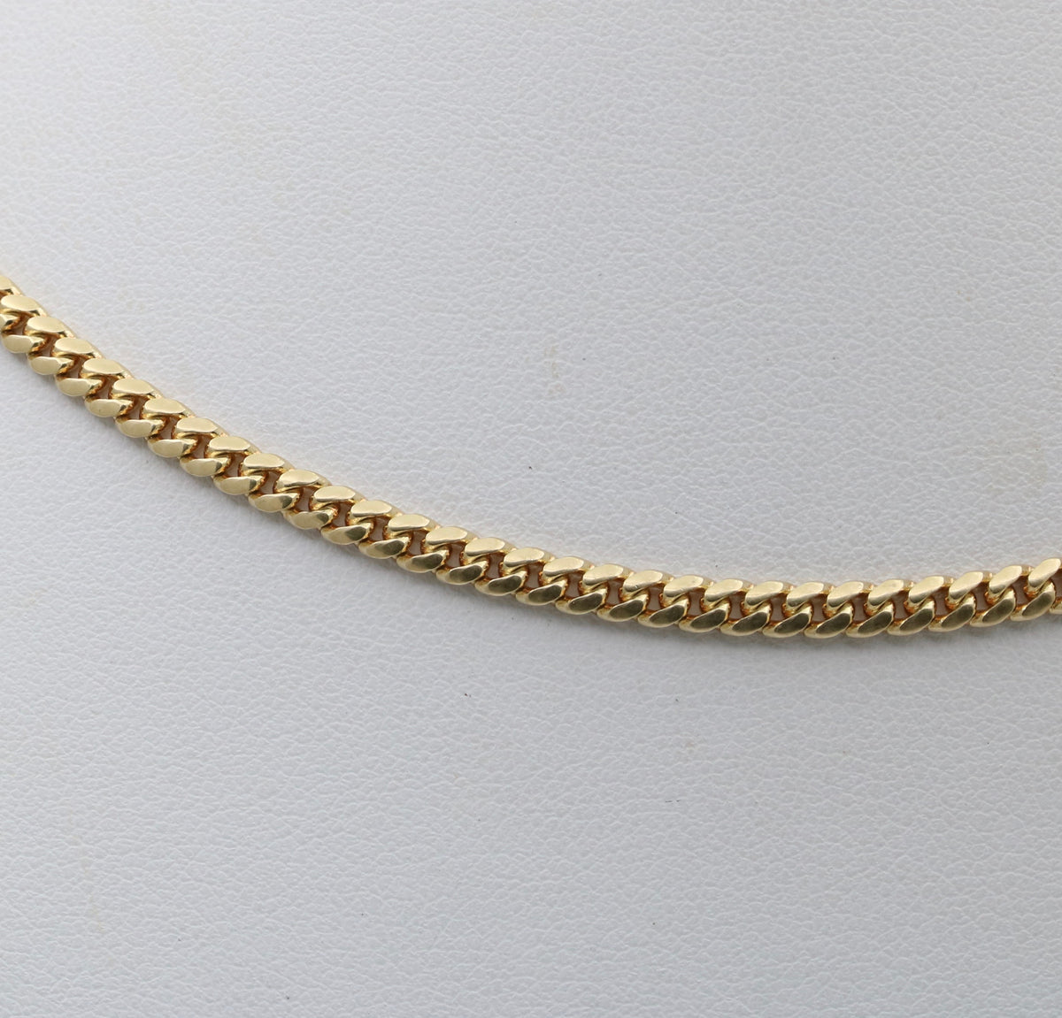 Vintage 14K Gold Curb Link Chain, 20.5” Long