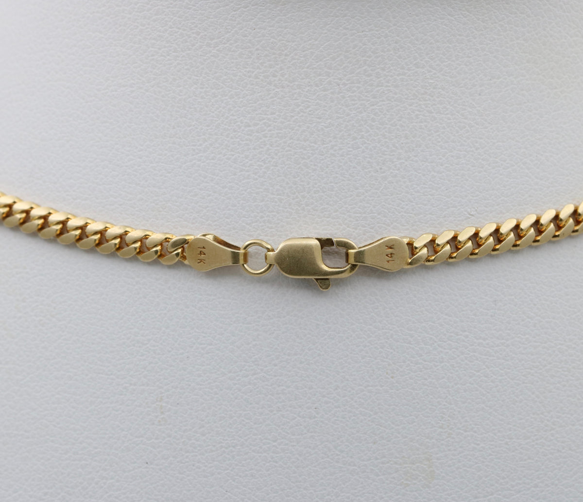 Vintage 14K Gold Curb Link Chain, 20.5” Long