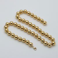 Vintage 14K Gold Ball Chain, 17.75” Long