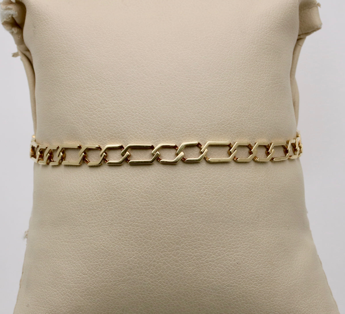 Extra-Large Open Link Bracelet White Gold / 7.25