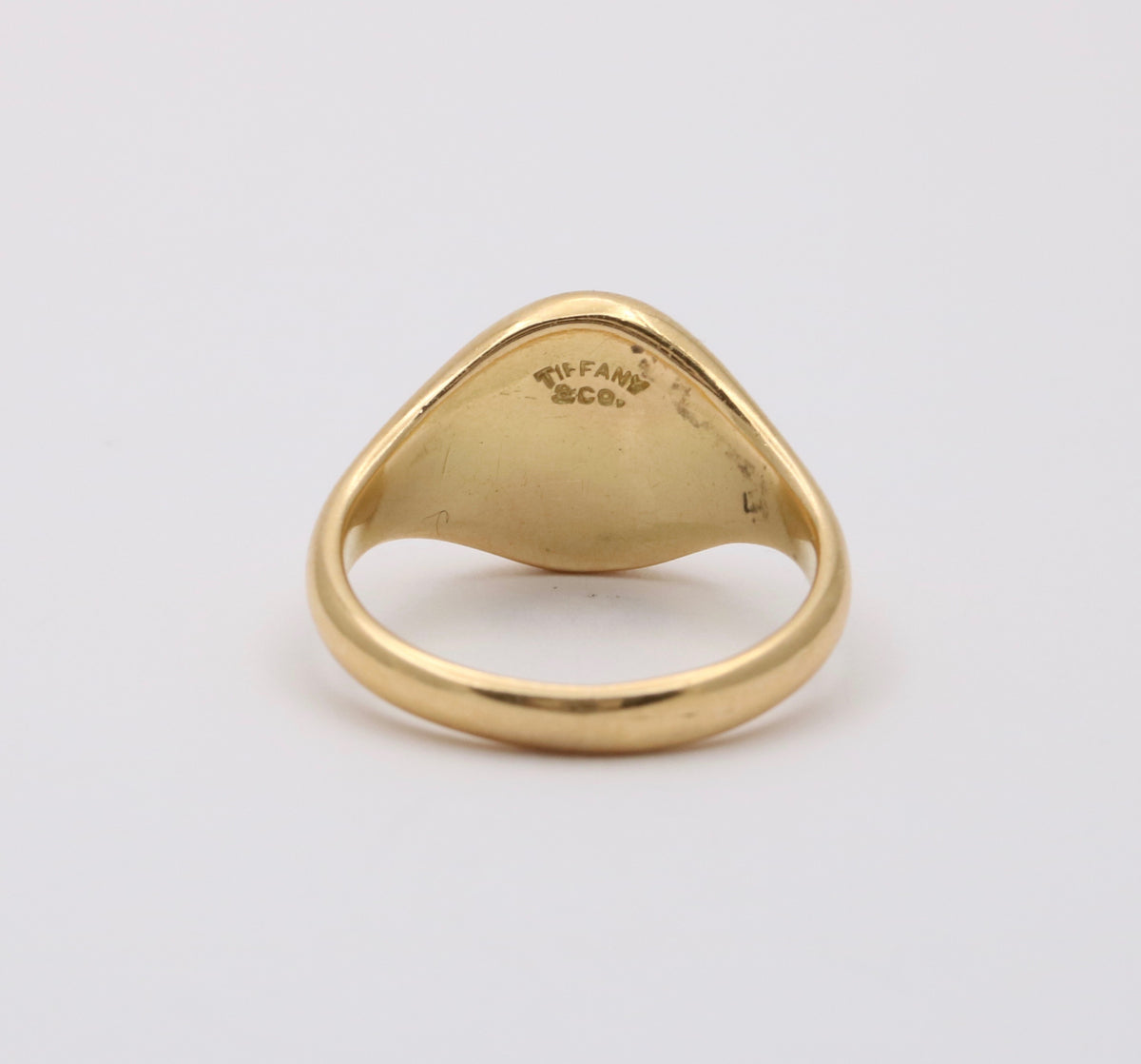 14K Yellow Gold Onyx Signet Ring