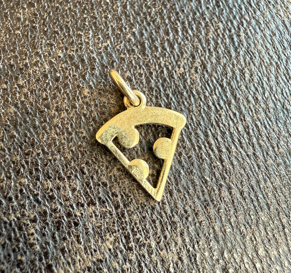 Pizza 14K Gold Charm, NYC