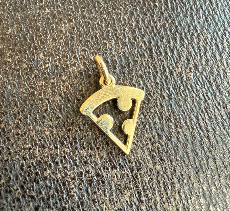 Pizza 14K Gold Charm, NYC