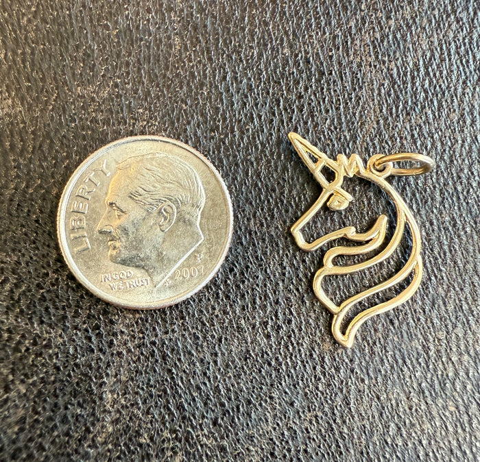 Unicorn 14K Gold Charm