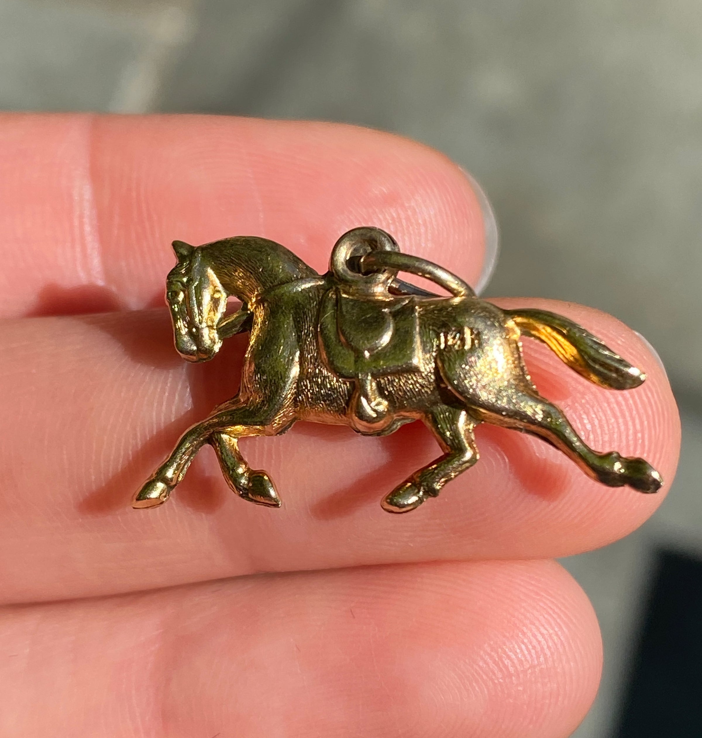 14K GOLD HORSE CHARM - RODEO #1834