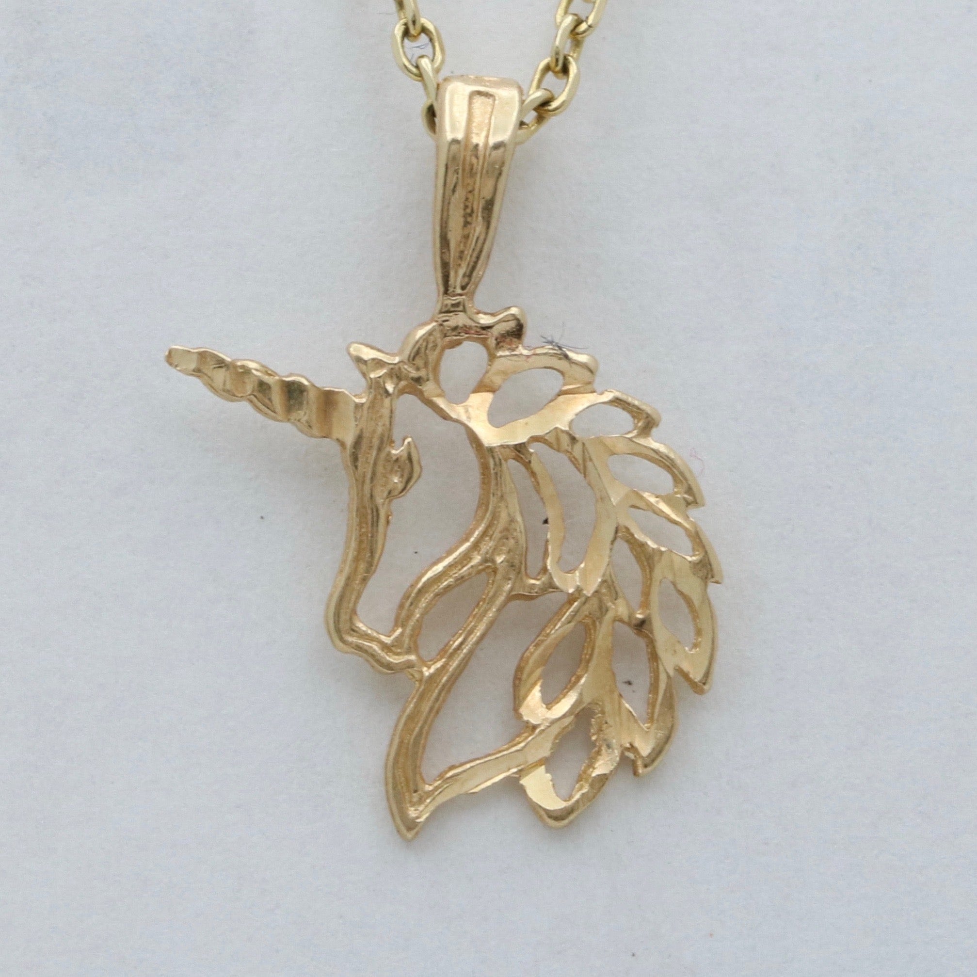 Vintage 14K Gold Unicorn Charm