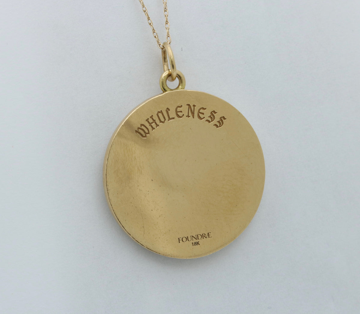 Foundrae Large “WHOLENESS” Champleve Enamel Wheel Medallion