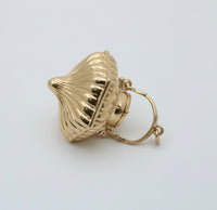 Vintage 14K Gold Lantern Shaped Perfume Pendant