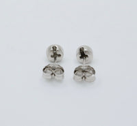 Small Diamond Cluster Round Stud Earrings