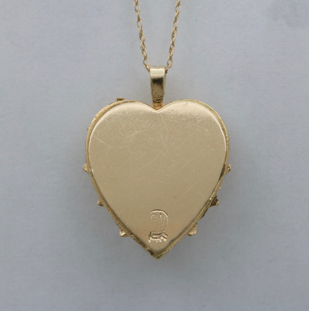 Vintage 14K Gold and Turquoise Heart Charm