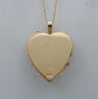 Vintage 14K Gold and Turquoise Heart Charm