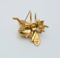 Vintage Herbert Rosenthal 18K Gold Bee Pin