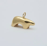 Vintage 14K Gold Abstract Bear Charm