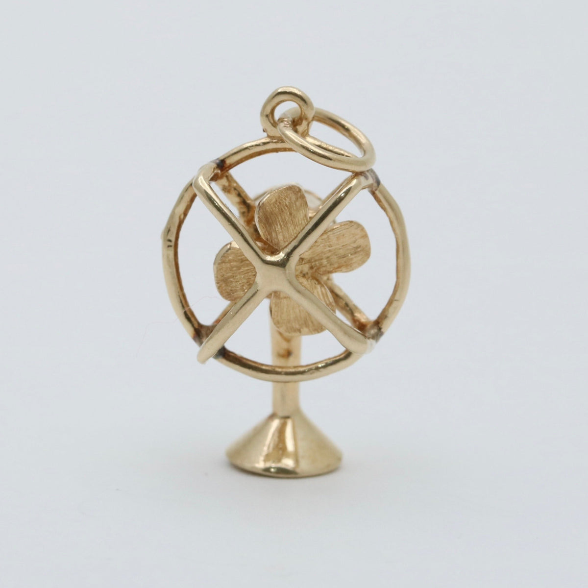 Vintage 14K Gold Electric Fan Charm