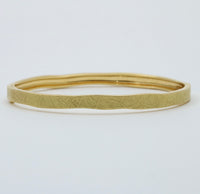 H. Stern 18K Gold Organic Textured Bangle Bracelet