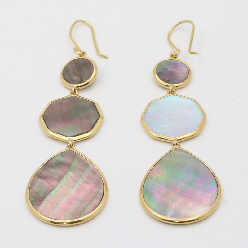 Ippolita Mother of Pearl and 18K Gold Dangling Earrings