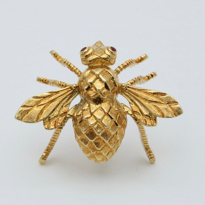 Vintage Herbert Rosenthal 18K Gold Bee Pin