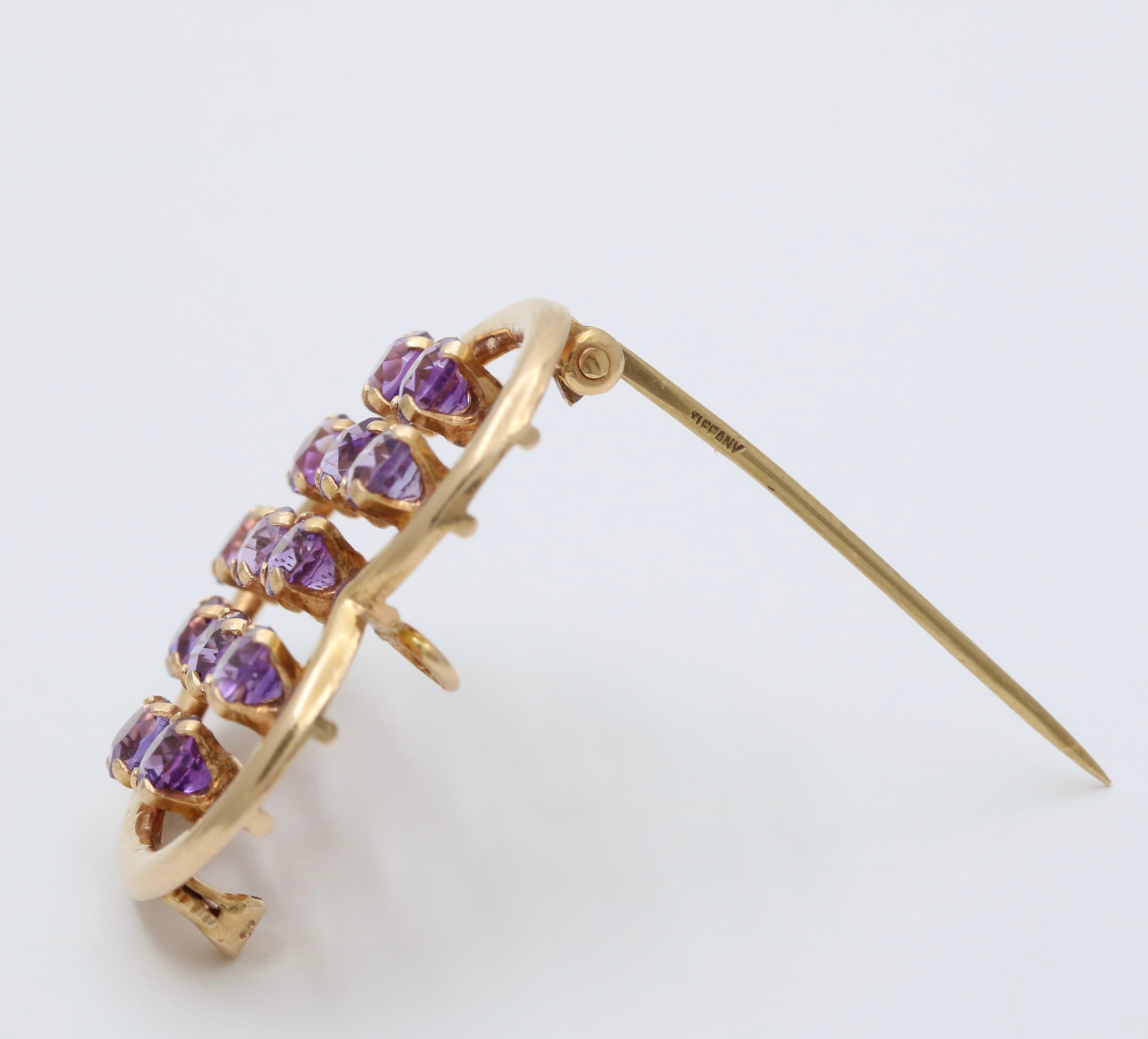 Tiffany Sparklers Amethyst Gold Ring  Plaza Jewellery English Vintage  Antique Unique Jewellery