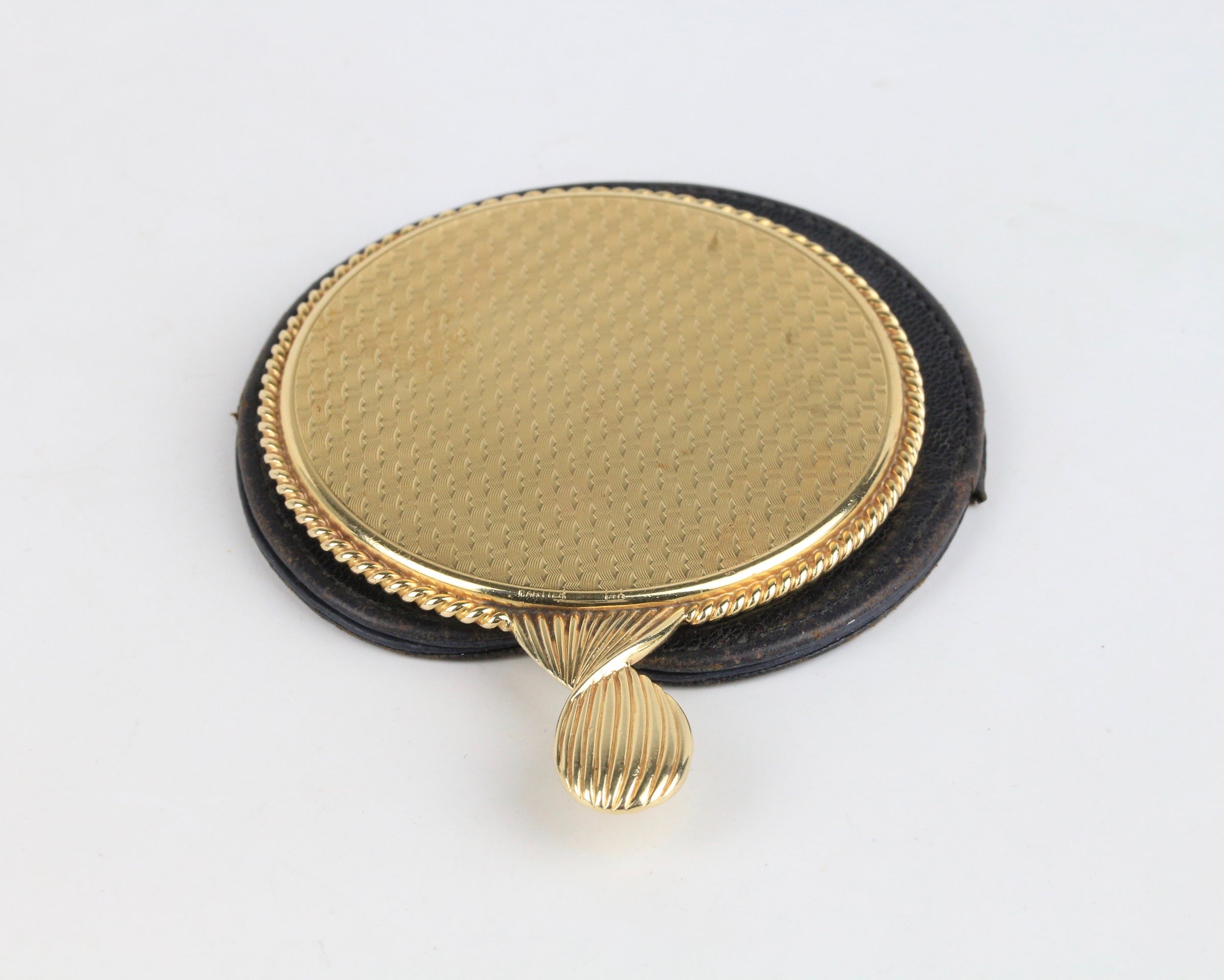 Vintage Hand Mirror 14K Gold Charm