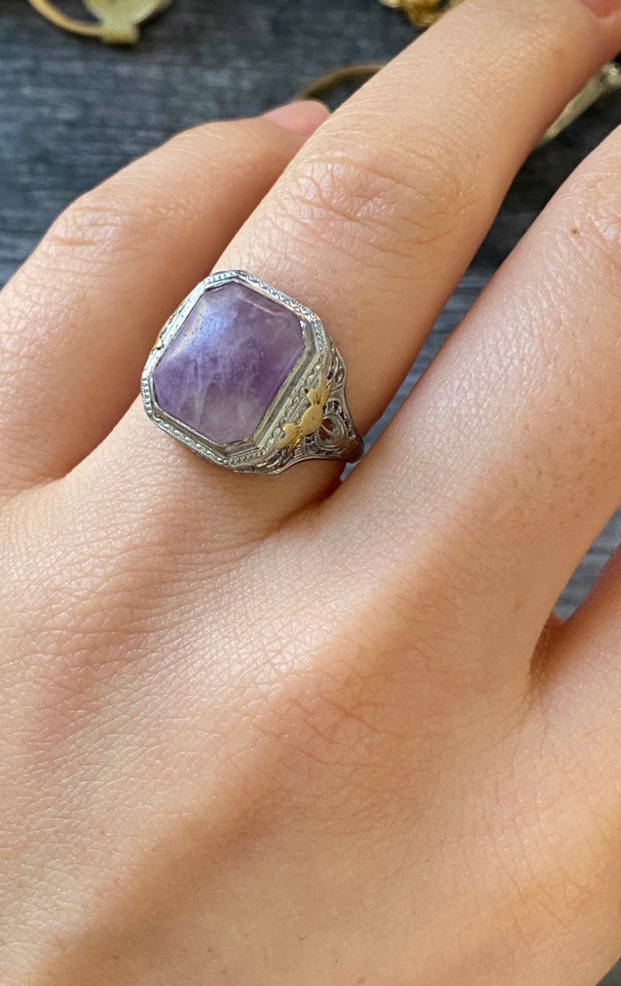 Amethyst deals filigree ring