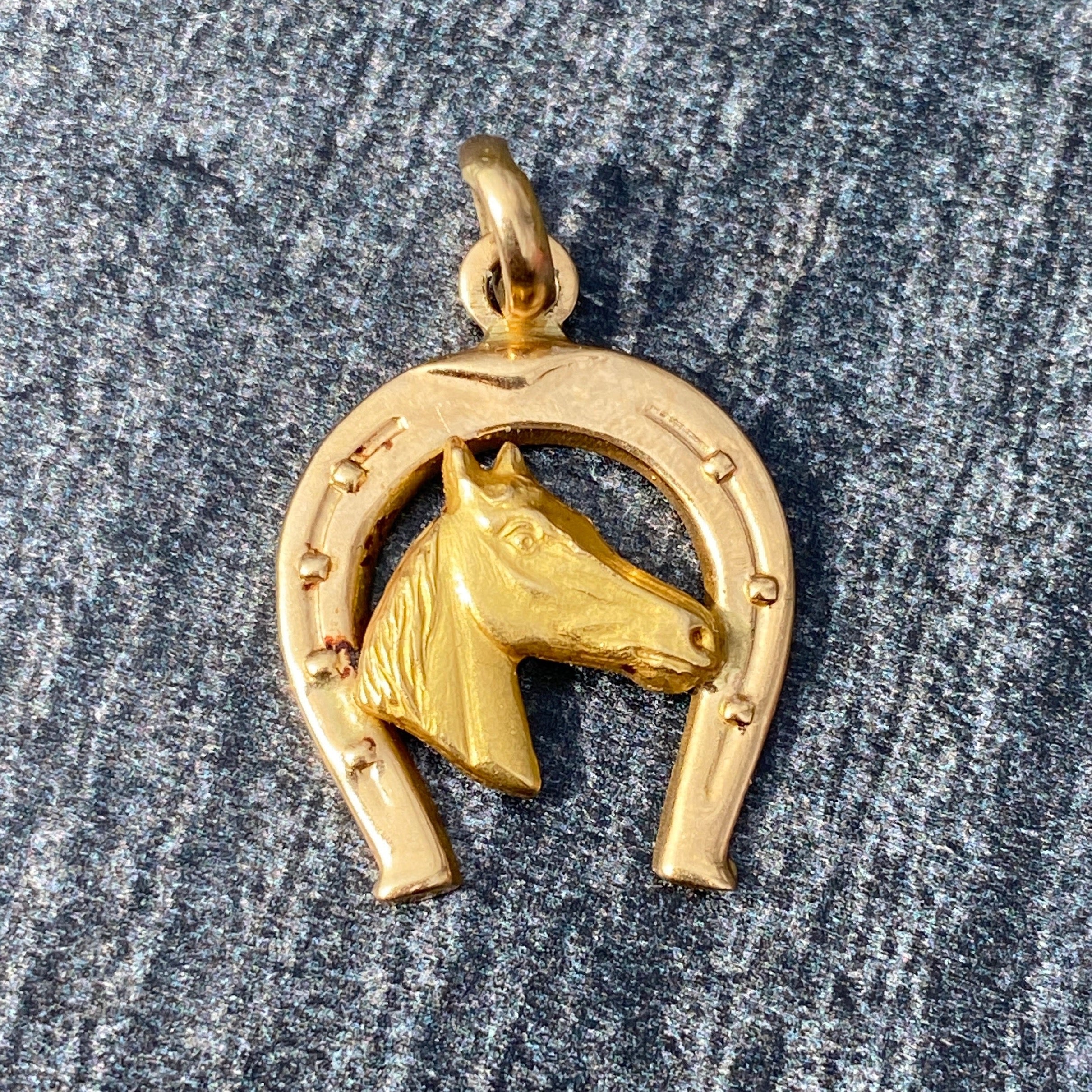 Royal Horse Shaped Charm Pendant with Chain
