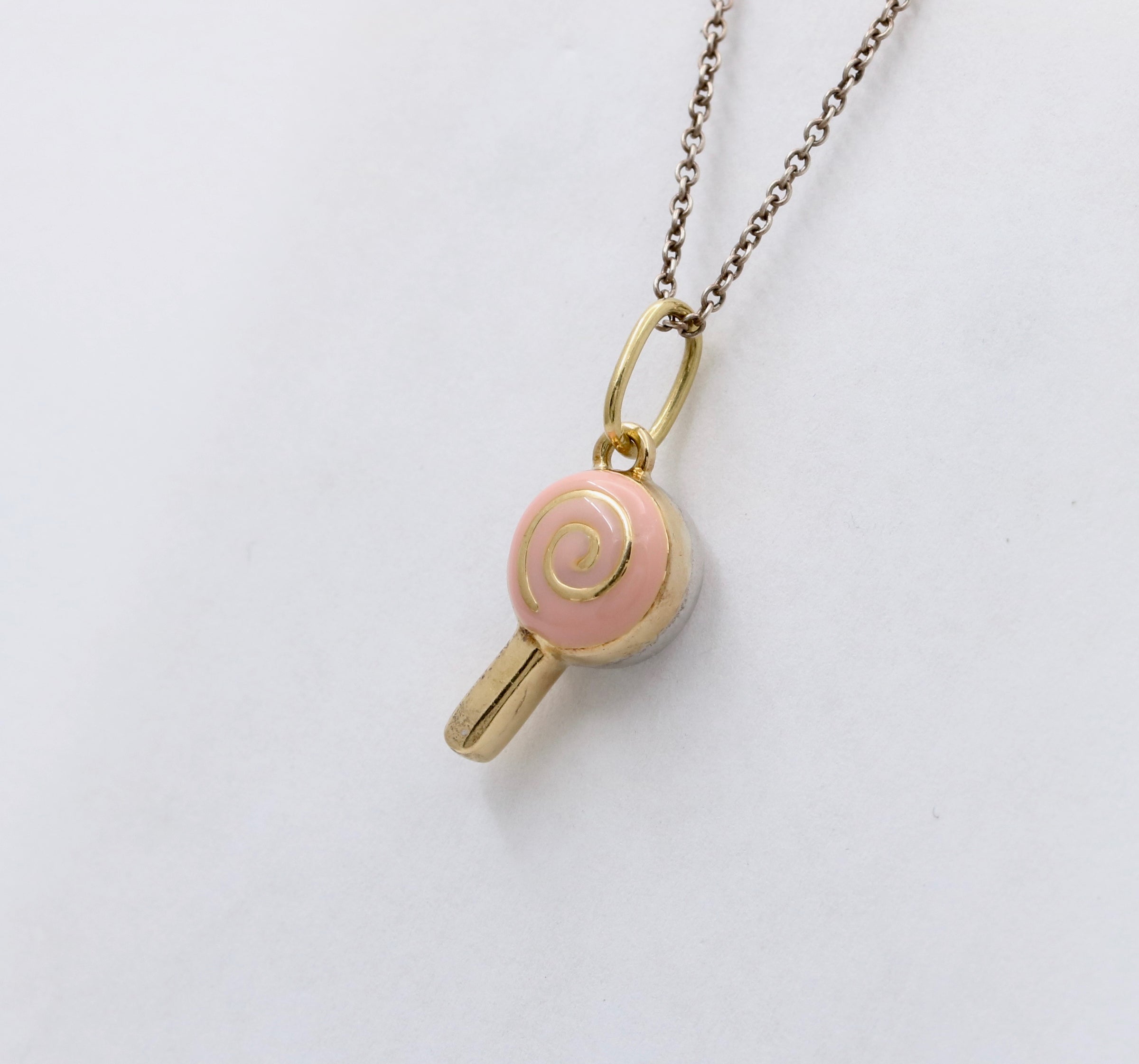 Necklace Nylon Candy Charms 18K Gold Plated