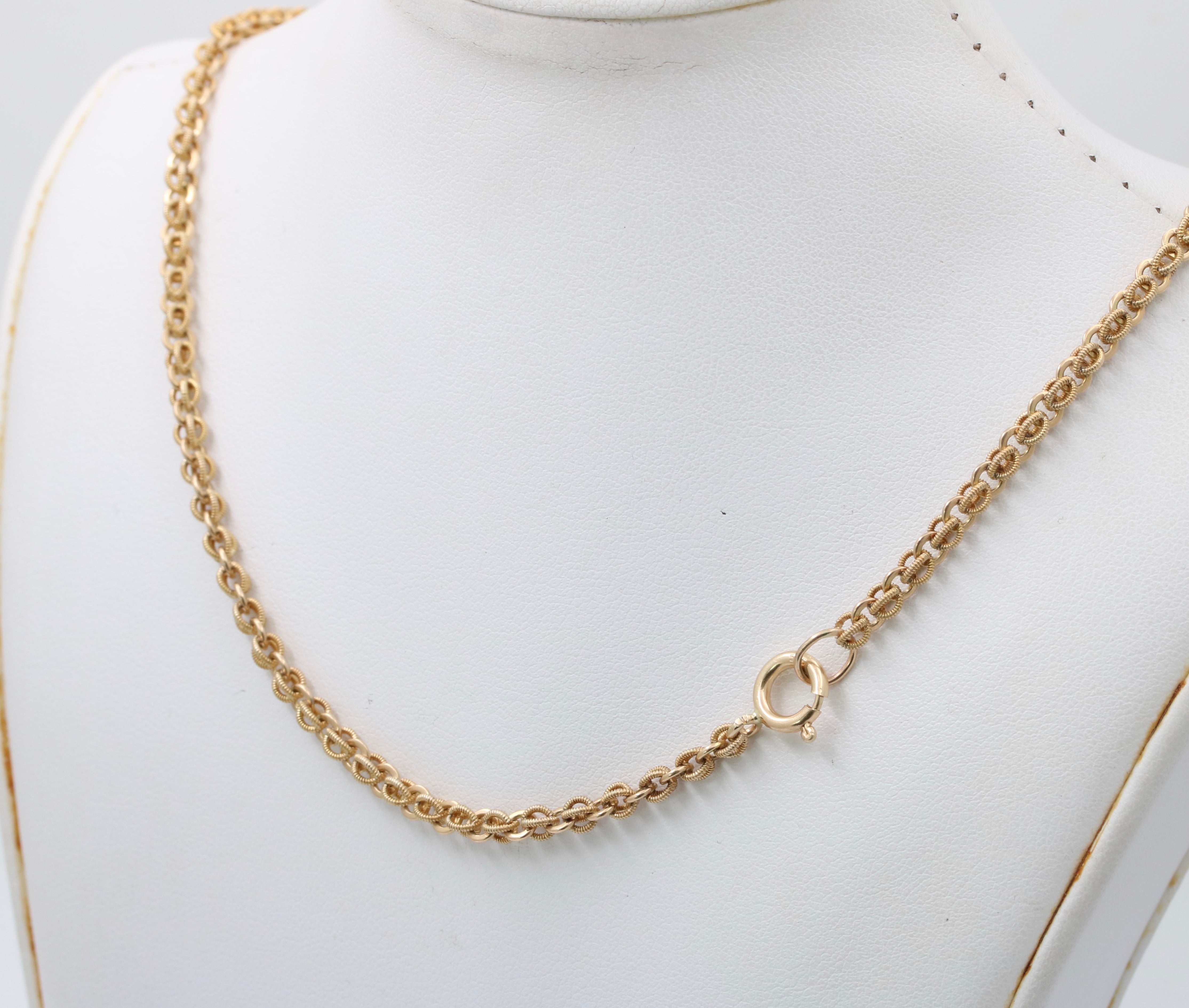 10KT YELLOW GOLD 2.75MM FLAT FIGARO CHAIN NECKLACE - 6 LENGTHS – GDS